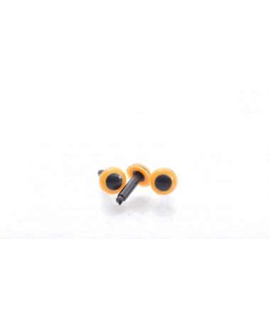 YELLOW PLASTIC EYES 6MM